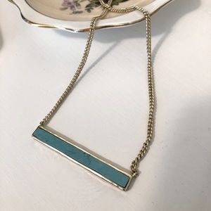 Silpada Turquoise and Brass Necklace
